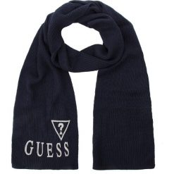Szal GUESS - AM6523 WOL03 BLU. Niebieskie szaliki damskie marki Guess, z aplikacjami, z materiału. Za 189,00 zł.