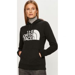 The North Face - Bluza. Czarne bluzy damskie The North Face, s, z nadrukiem, z bawełny, z długim rękawem, długie, z kapturem. Za 299,90 zł.