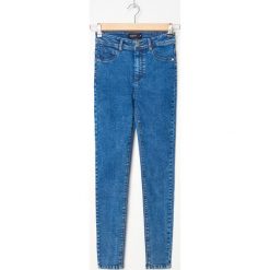 Jeansy high waist skinny - Turkusowy. Niebieskie jeansy damskie House, bez wzorów, z jeansu, z podwyższonym stanem. Za 79,99 zł.