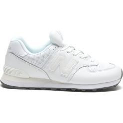 New Balance 574 Tenisówki Biały. Białe trampki męskie New Balance, bez wzorów, ze skóry, bez zapięcia. Za 343,95 zł.