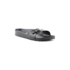 Klapki Birkenstock Madrid Eva 0128163. Czarne klapki damskie Birkenstock, bez wzorów, bez obcasa. Za 109,00 zł.