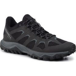 Buty MERRELL - Fiery GTX GORE-TEX J99625 Triple Black. Czarne buty sportowe męskie Merrell, z tworzywa sztucznego, bez zapięcia, do biegania, gore-tex. W wyprzedaży za 289,00 zł.