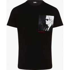 Lagerfeld - T-shirt męski, czarny. Czarne t-shirty męskie LAGERFELD, s, z nadrukiem, z bawełny. Za 409,95 zł.