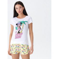 Dwuczęściowa piżama Minnie Mouse - Wielobarwn. Szare piżamy damskie House, s, z motywem z bajki, bez rękawów. Za 59,99 zł.