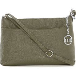 Torebki klasyczne damskie: Skórzana torebka w kolorze khaki – 26 x 23 x 10 cm