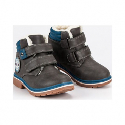 Buty dziecięce traperki na rzepy szare r. 32. Szare buciki niemowlęce ARRIGO BELLO, na zimę, na rzepy. Za 141,29 zł.
