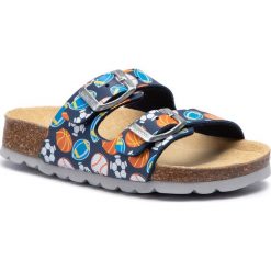 Klapki SUPERFIT - 5-00111-81 M Blau. Niebieskie sandały chłopięce Superfit, ze skóry ekologicznej, bez zapięcia. Za 109,00 zł.