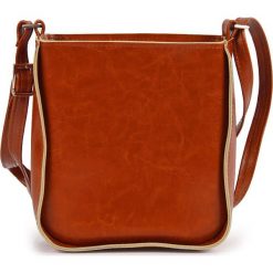 Skórzana listonoszka DAN-A T396 camel - camel. Brązowe listonoszki damskie DAN-A, bez wzorów, ze skóry, bez dodatków. Za 159,99 zł.