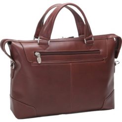 Skórzana męska torba na laptopa MCKLEIN Arcadia 88764 brązowa - Brązowy. Pomarańczowe torby męskie skórzane Mcklein, w paski, z nylonu. Za 783,99 zł.