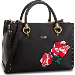 Torebka LIU JO - M Satchel Zip Darsen A68045 E0006 Nero 22222. Czarne torebki klasyczne damskie Liu Jo, ze skóry ekologicznej, duże. Za 739,00 zł.