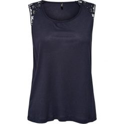 ONLY Damska bluzka Alba S / L Crochet Mix Top Jrs Night Sky (rozmiar S). Bluzki damskie ONLY, s, bez wzorów, z koronki, bez kołnierzyka, bez rękawów. W wyprzedaży za 40,00 zł.