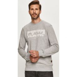 G-Star Raw - Bluza. Szare bluzy męskie G-Star RAW, s, z nadrukiem, z elastanu, retro, z okrągłym kołnierzem, bez rękawów, bez kaptura. Za 369,90 zł.