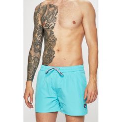 Fila - Kąpielówki. Niebieskie kąpielówki męskie Fila, xl, bez wzorów, z bawełny. W wyprzedaży za 139,90 zł.