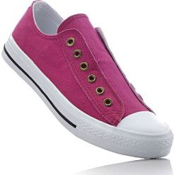 Sneakersy bonprix fuksja. Różowe buty sportowe damskie bonprix, z bawełny. Za 54,99 zł.
