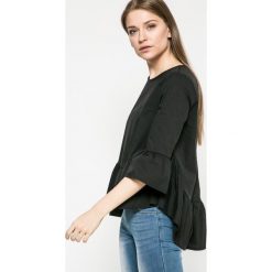 Answear - Bluzka Blossom Mood. Szare bluzki nietoperze ANSWEAR, l, z bawełny, casualowe, z okrągłym kołnierzem. W wyprzedaży za 59,90 zł.