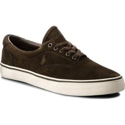 Tenisówki POLO RALPH LAUREN - Thorton 816710039003 Green. Zielone półbuty męskie Polo Ralph Lauren, bez wzorów, z zamszu, eleganckie, bez zapięcia. W wyprzedaży za 309,00 zł.