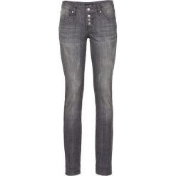 Boyfriendy damskie: Dżinsy ze stretchem "used look" bonprix szary denim "used"