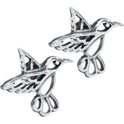 Kolczyki damskie: Hummingbird Kolczyki – Earpin srebrny