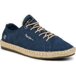 Espadryle PEPE JEANS - Tourist Lamu Suede PMS10287 Jarman 574. Niebieskie espadryle męskie Pepe Jeans, bez wzorów, z jeansu. Za 299,00 zł.