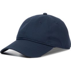 Czapka z daszkiem LACOSTE - RK2447 Navy Blue 166. Niebieskie czapki męskie Lacoste, bez wzorów, z poliesteru. W wyprzedaży za 129,00 zł.
