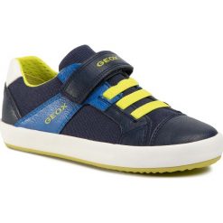 Sneakersy GEOX - J Gisli B. B J025CB 010FE C4226 S Navy/Royal. Niebieskie trampki chłopięce Geox, bez wzorów, ze skóry ekologicznej, na rzepy. Za 199,00 zł.