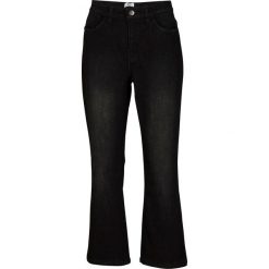 Dżinsy ze stretchem Maite Kelly FLARED bonprix czarny "stone used". Czarne jeansy damskie bonprix. Za 134,99 zł.