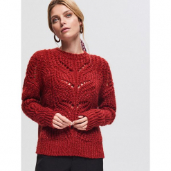 Sweter z domieszką wełny - Bordowy. Czerwone bez kategorii Reserved, s, z wełny. Za 139,99 zł.