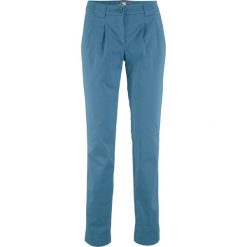 Jeansy damskie: Spodnie chino ze stretchem bonprix niebieski dżins