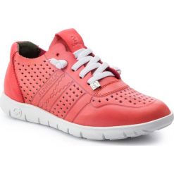 Sneakersy SLOW WALK - Morvi-W 10705W Nobuck Crust Orange Fluor. Różowe półbuty damskie Slow Walk, ze skóry. W wyprzedaży za 269,00 zł.
