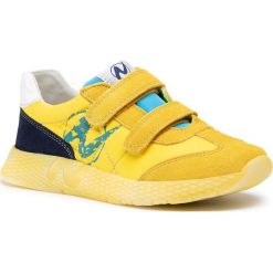 Sneakersy NATURINO - Jesko Vl 0012014904.01.1G13 D Giallo/Sky/Navy. Żółte trampki chłopięce Naturino, bez wzorów, ze skóry, na rzepy. Za 399,00 zł.