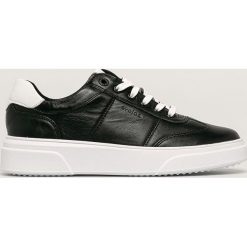 Wojas - Buty skórzane. Czarne sneakersy męskie Wojas, ze skóry, na sznurówki. W wyprzedaży za 299,90 zł.