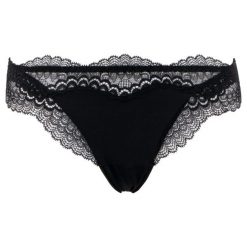 Stringi Simone Pérèle 13N710. Brązowe stringi damskie Simone Pérèle, bez wzorów, z elastanu. Za 199,00 zł.