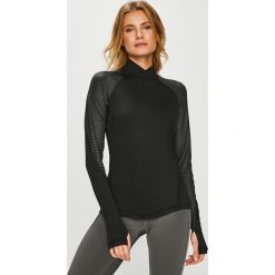 Adidas Performance - Bluzka. Czarne bluzki asymetryczne adidas Performance, l, z dzianiny, z golfem. W wyprzedaży za 159,90 zł.