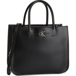 Torebka CALVIN KLEIN JEANS - Ckj Monogram Hw Satchel K60K605785 BDS. Czarne torebki klasyczne damskie Calvin Klein Jeans, bez wzorów, z jeansu, eleganckie, na ramię, bez dodatków. Za 699,00 zł.