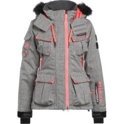 Superdry ULTIMATE SNOW SERVICE Kurtka snowboardowa light grey grit/fluro coral. Szare kurtki damskie marki Superdry, xxs, z poliesteru, narciarskie. W wyprzedaży za 824,25 zł.
