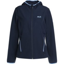 Jack Wolfskin TURBULENCE JACKET WOMEN Kurtka Softshell midnight blue. Niebieskie kurtki damskie marki Jack Wolfskin, s, z elastanu. W wyprzedaży za 377,10 zł.