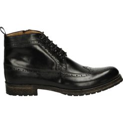 Botki męskie - 0457 PON NERO. Czarne botki męskie Venezia, ze skóry. Za 299,00 zł.