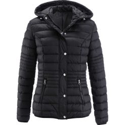 Kurtka pikowana, ocieplana bonprix czarny. Czarne kurtki damskie bonprix, bez wzorów. Za 149,99 zł.