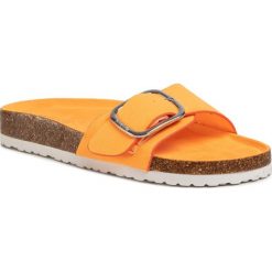 Klapki BIG STAR - FF274794 Orange/Orange. Pomarańczowe klapki damskie BIG STAR, bez wzorów, z tworzywa sztucznego, bez obcasa. Za 89,00 zł.