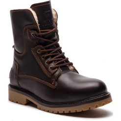 Trapery WRANGLER - Aviator WM182006 Dk. Brown 30. Pomarańczowe bez kategorii marki Wrangler, ze skóry. W wyprzedaży za 339,00 zł.