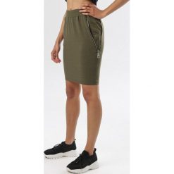 Khaki Spódnica Arrinora. Brązowe spódniczki damskie Born2be, s, bez wzorów, mini. W wyprzedaży za 59,99 zł.