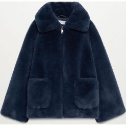 Mango Kids - Kurtka dziecięca Bolita 110-164 cm. Niebieskie kurtki dziewczęce Mango Kids, bez wzorów, z poliesteru, krótkie, bez kaptura. Za 199,99 zł.