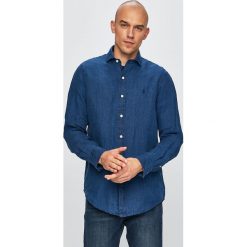 Polo Ralph Lauren - Koszula. Niebieskie koszule męskie Polo Ralph Lauren, s, bez wzorów, ze lnu, klasyczne, polo, z długim rękawem. Za 639,90 zł.