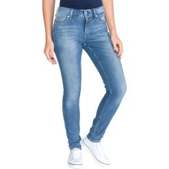 Calvin Klein 011 Dżinsy Niebieski. Niebieskie jeansy damskie Calvin Klein, bez wzorów, z elastanu. Za 369,95 zł.