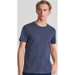 T-shirt basic - Granatowy. Niebieskie t-shirty męskie Reserved, xl, bez wzorów, bez kołnierzyka. Za 29,99 zł.