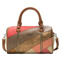 Desigual Torebka Damska Caprica Sidney, Brązowa. Brązowe torebki klasyczne damskie marki Desigual, w geometryczne wzory. Za 350,00 zł.