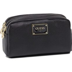 Kosmetyczka GUESS - Bahia Accessories PWBAH IP0273 BLA. Czarne kosmetyczki męskie Guess, z aplikacjami, ze skóry ekologicznej. Za 189,00 zł.