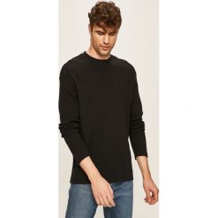 Jack & Jones - Sweter. Niebieskie swetry męskie Jack & Jones, s, bez wzorów, z bawełny, z okrągłym kołnierzem, bez kaptura. W wyprzedaży za 99,90 zł.