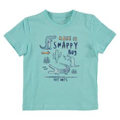 T-shirty chłopięce z nadrukiem: Koszulka w kolorze turkusowym