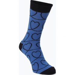 Happy Socks - Skarpety męskie, niebieski. Niebieskie skarpetki męskie Happy Socks, bez wzorów. Za 44,95 zł.